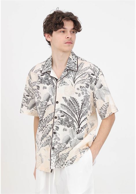 Camicia da uomo fantasia tropicale con foglie IM BRIAN | CA28940028